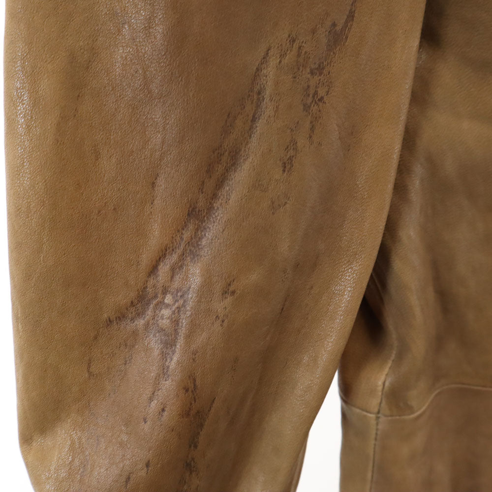 RED VALENTINO レッドヴァレンティノ レザージャケット 38 ベージュブラウン ライダース レディース