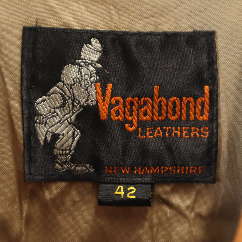 ヴァガボンド 60s 70s ヴィンテージ レザージャケット 42 ブラウン VAGABOND LEATHERS ブルゾン TALONジップ メンズ