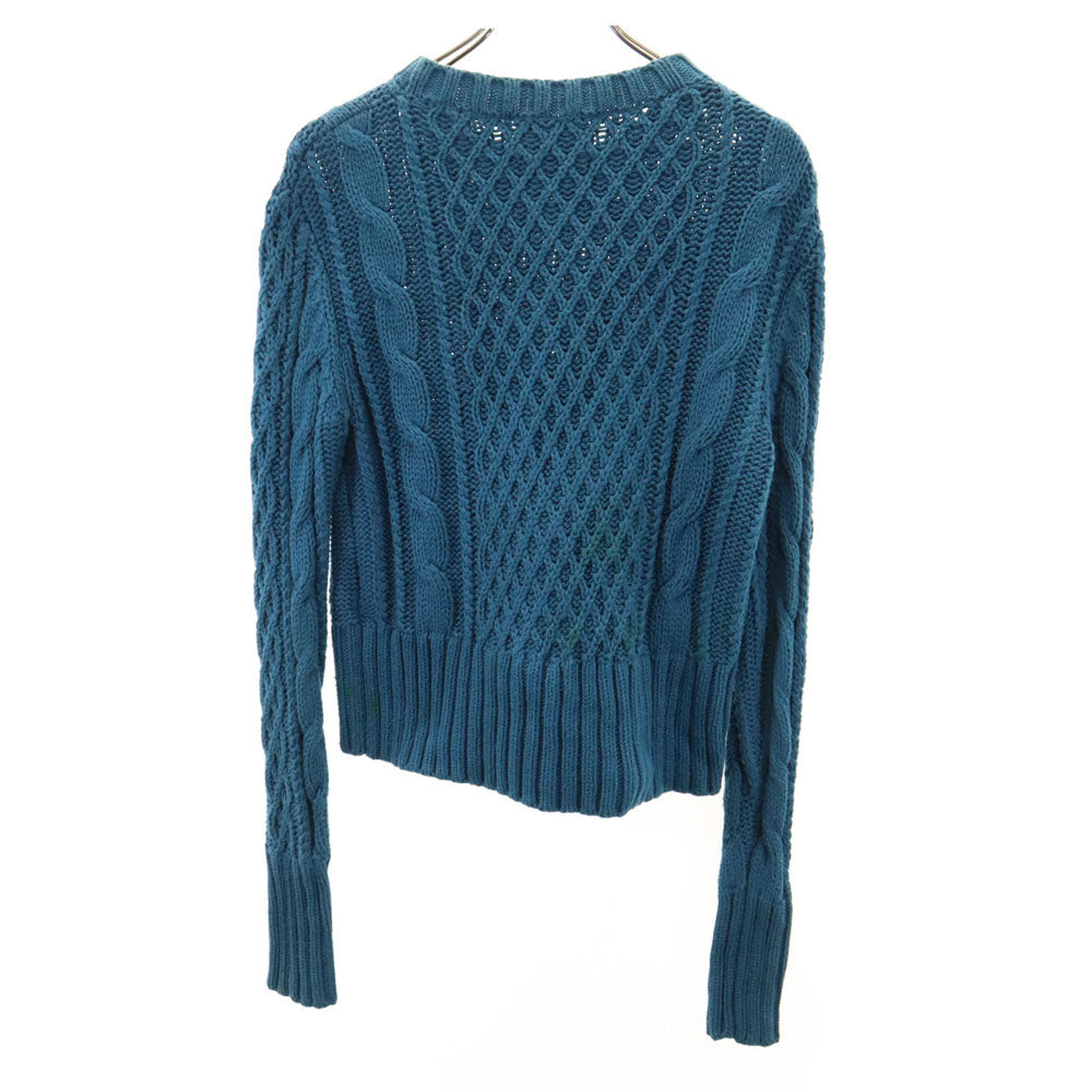 ACNE アクネ 長袖 セーター M 青緑 ニット レディース