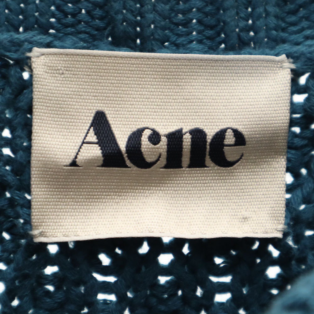 ACNE アクネ 長袖 セーター M 青緑 ニット レディース
