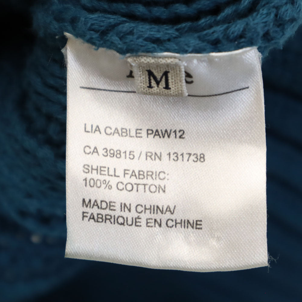 ACNE アクネ 長袖 セーター M 青緑 ニット レディース