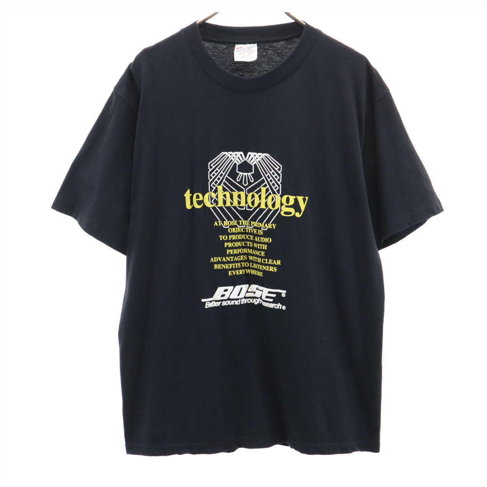ユナイテッドスポーツ 90s USA製 オールド BOSE 半袖 Tシャツ L ブラック United Sports メンズ