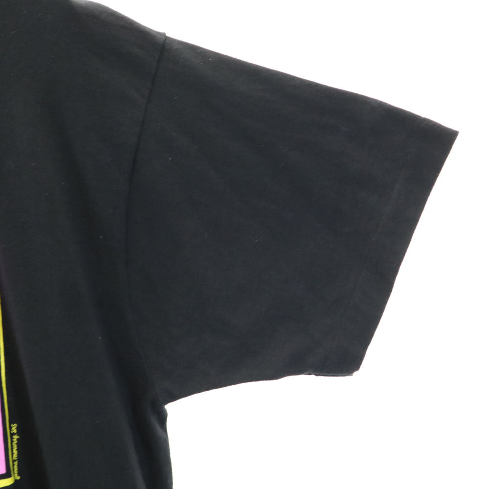 FRUIT OF THE LOOM フルーツオブザルーム 90s USA製 オールド アートT ベア プリント 半袖 Tシャツ XL ブラック クマ シングルステッチ メンズ