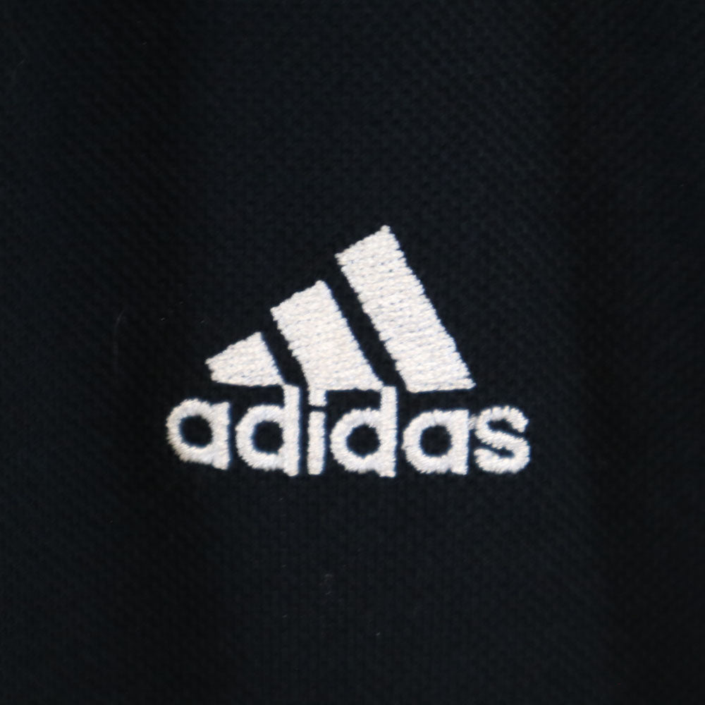 アディダス 半袖 ポロシャツ O ブラック adidas 鹿の子 メンズ