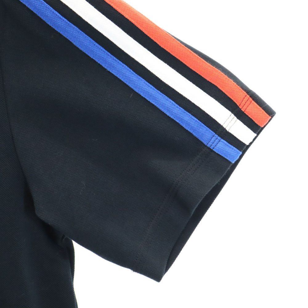 アディダス 半袖 ポロシャツ O ブラック adidas 鹿の子 メンズ