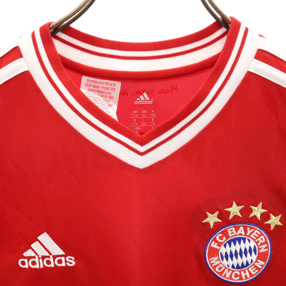 アディダス 未使用 バイエルンミュンヘン シュバインシュタイガー 31 サッカー 半袖 ユニフォーム 170 レッド adidas CLIMACOOL キッズ