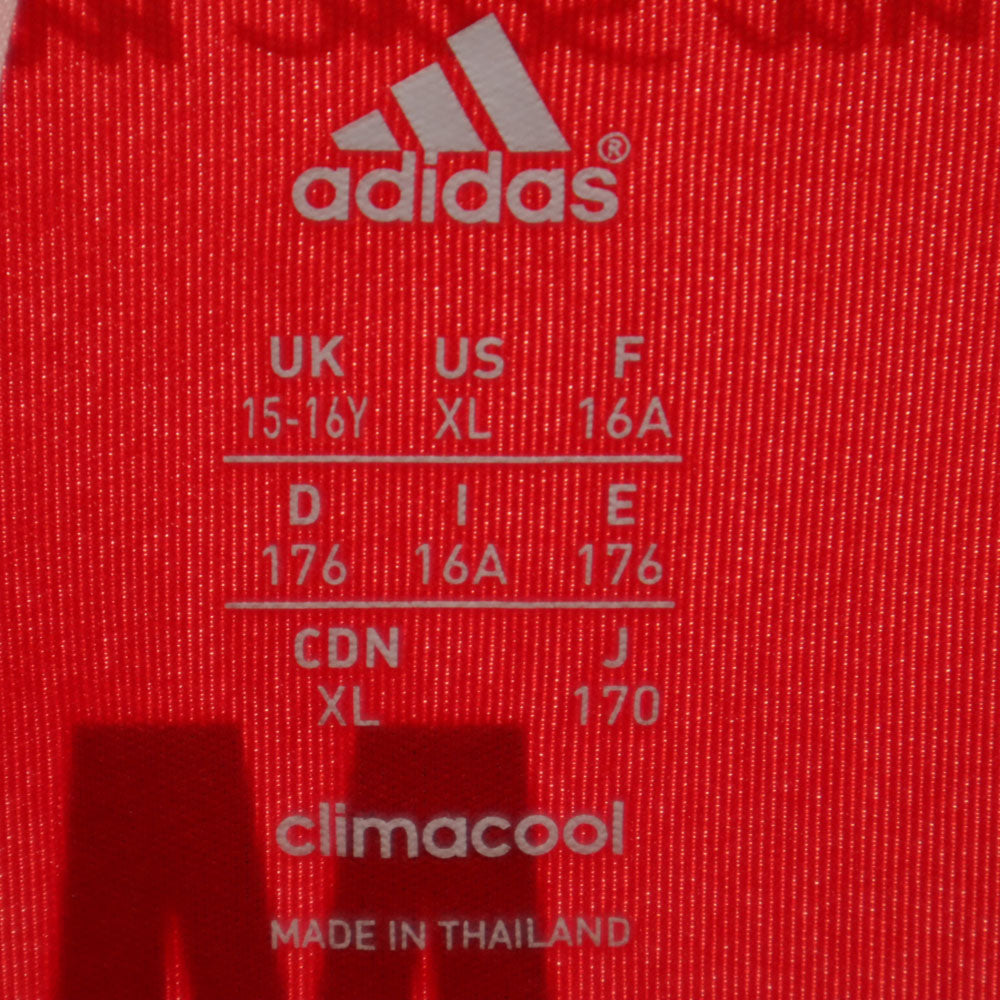 アディダス 未使用 バイエルンミュンヘン シュバインシュタイガー 31 サッカー 半袖 ユニフォーム 170 レッド adidas CLIMACOOL キッズ