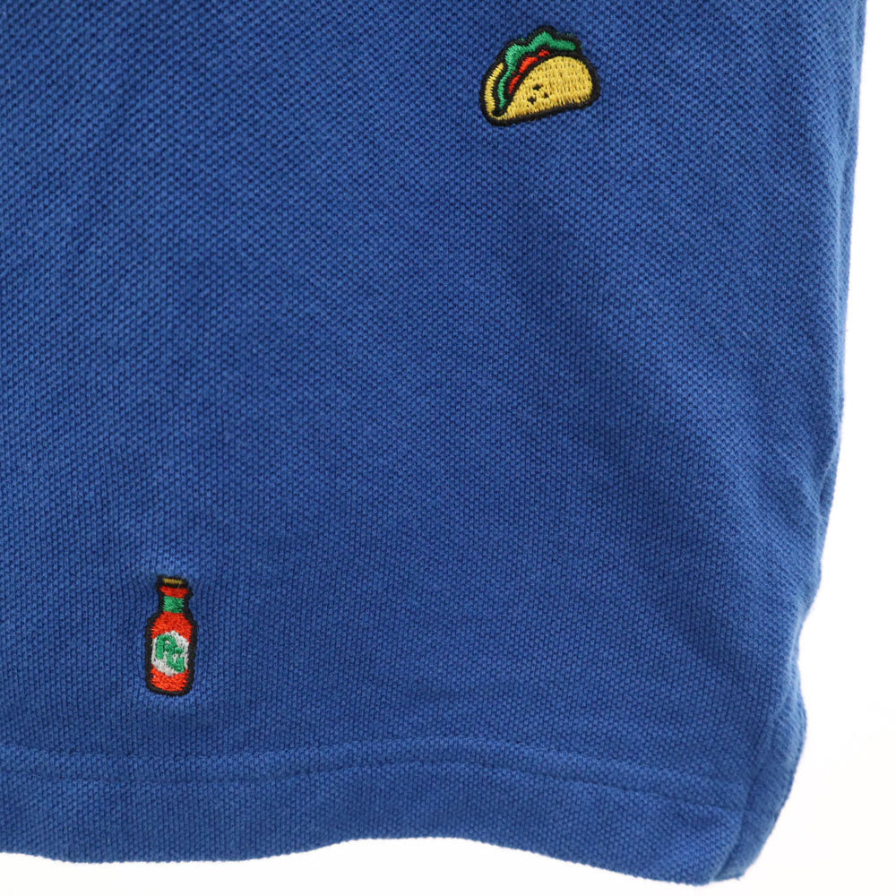 パーリーゲイツ 日本製 ゴルフ 半袖 ポロシャツ 1 ブルー PEARLY GATES 鹿の子 レディース