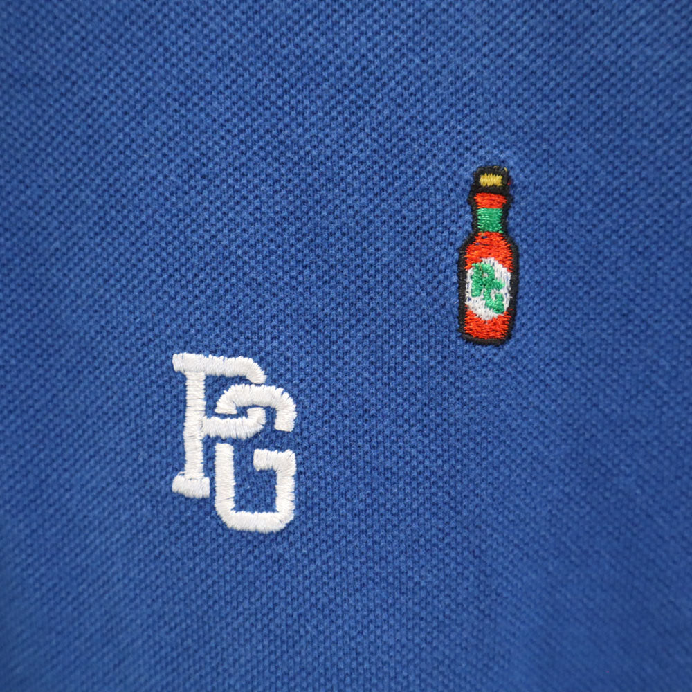 パーリーゲイツ 日本製 ゴルフ 半袖 ポロシャツ 1 ブルー PEARLY GATES 鹿の子 レディース