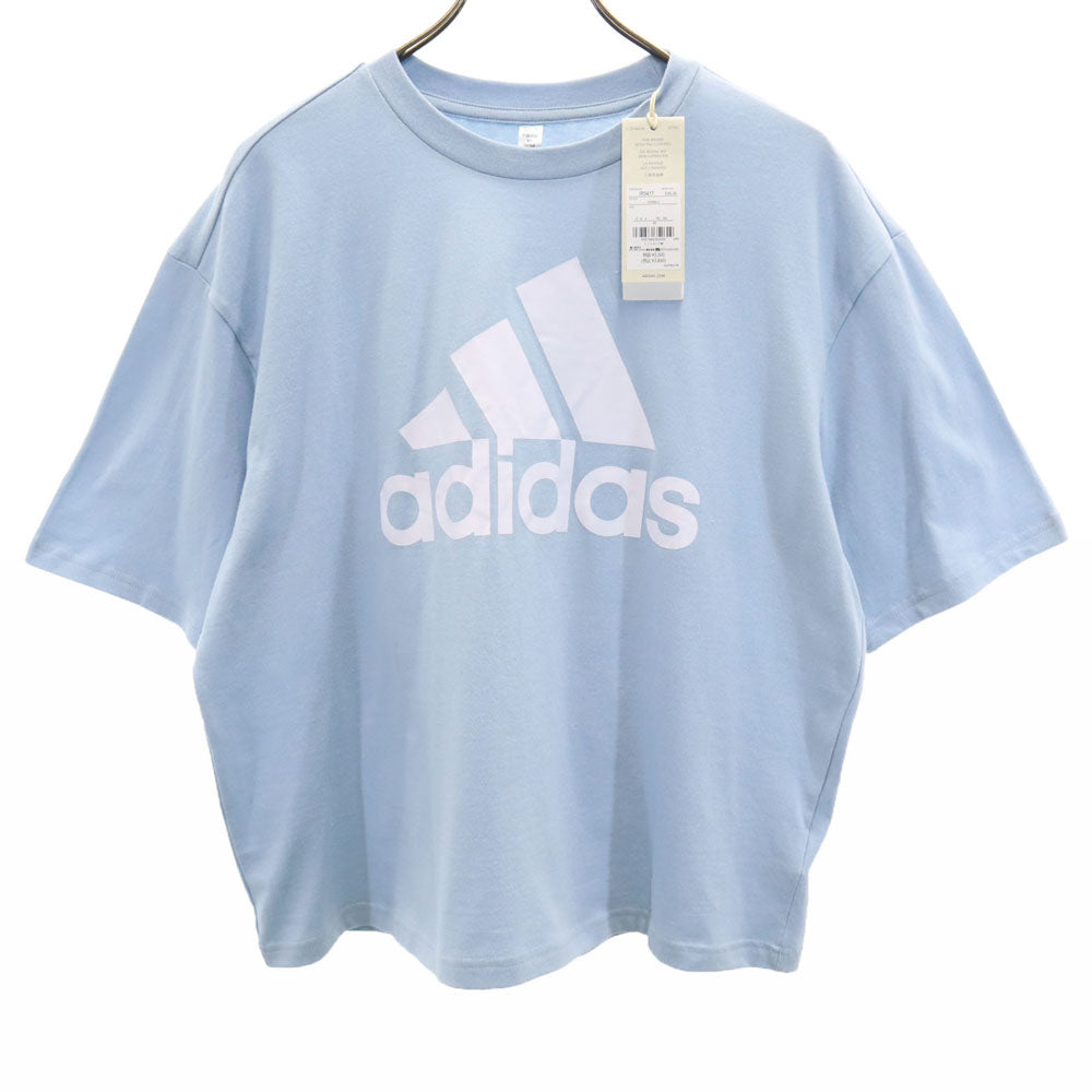 アディダス 半袖 Tシャツ M ライトブルー系 adidas レディース
