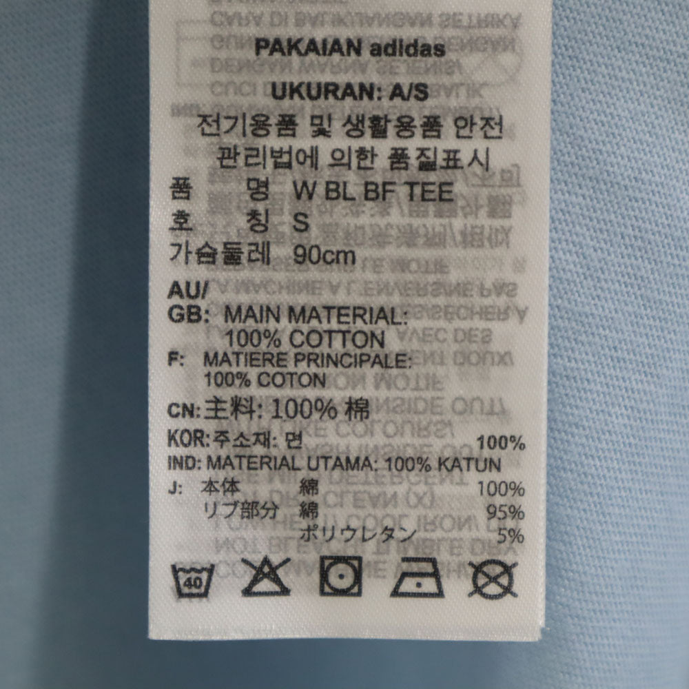 アディダス 半袖 Tシャツ M ライトブルー系 adidas レディース