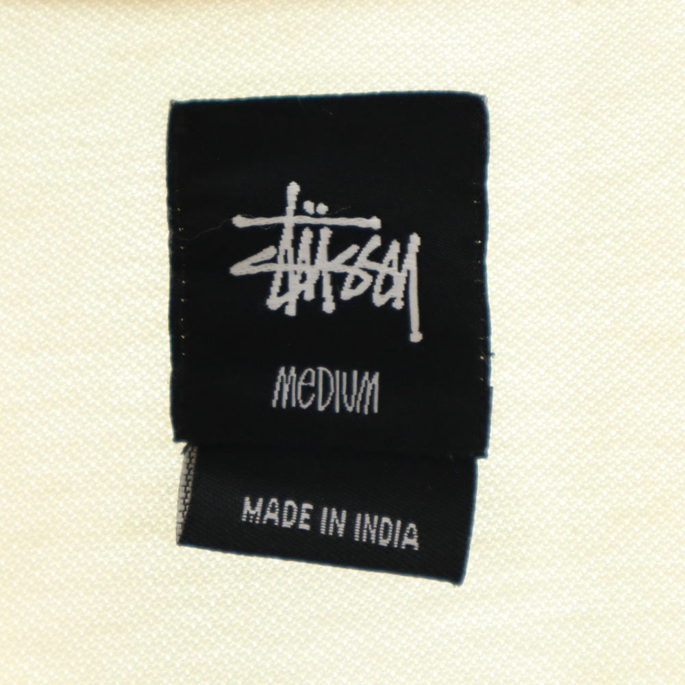 ステューシー 半袖 ポロシャツ M アイボリー系 STUSSY 鹿の子 メンズ