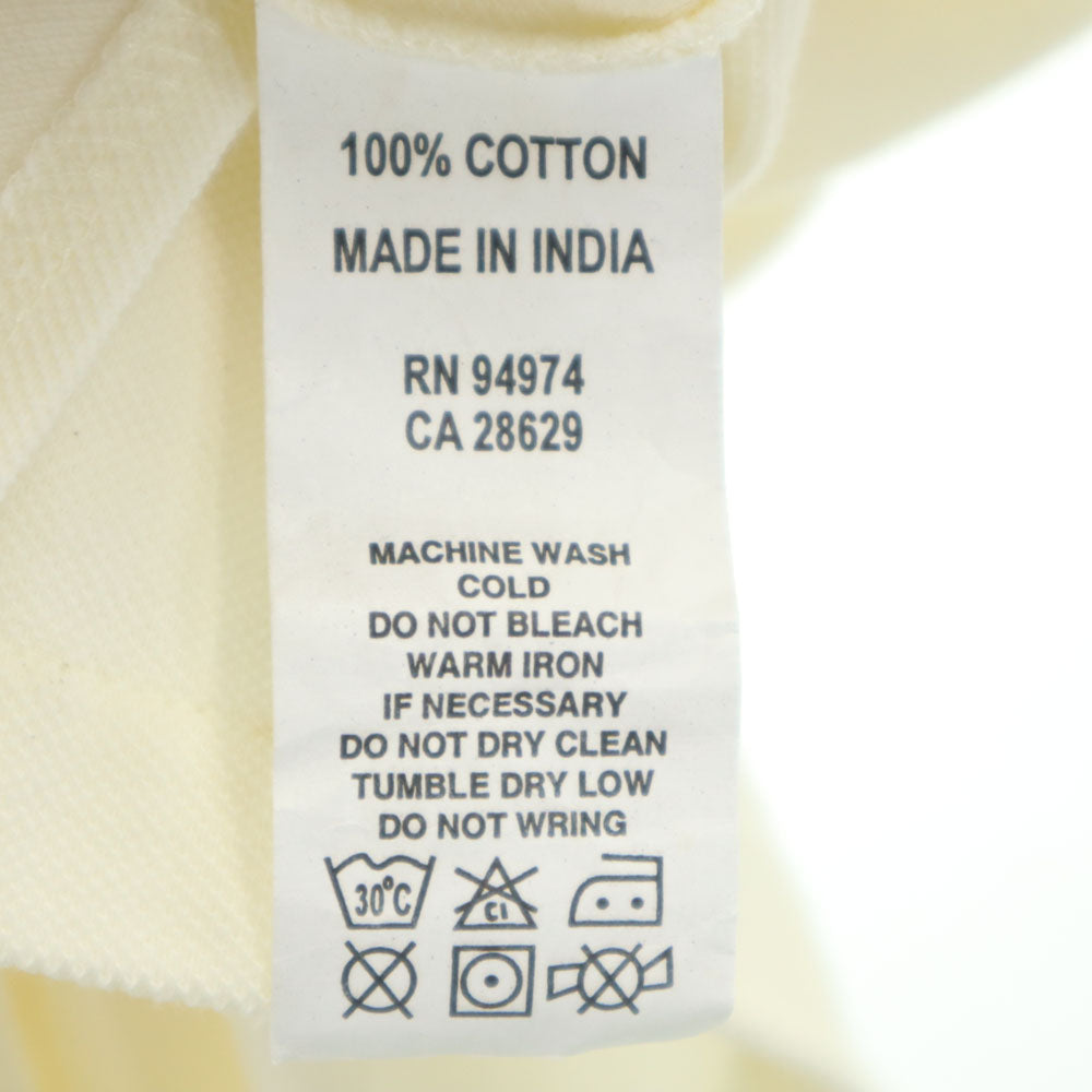 ステューシー 半袖 ポロシャツ M アイボリー系 STUSSY 鹿の子 メンズ