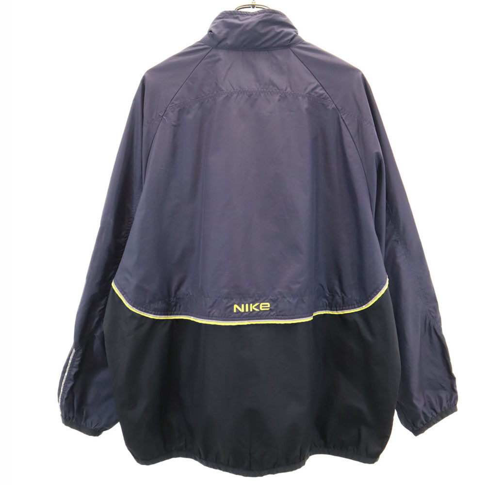 NIKE ナイキ 90s 00s オールド ウィンドブレーカー XL ネイビー×ベージュ ジャケット メンズ