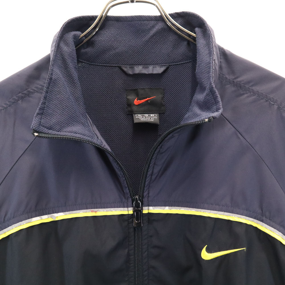 NIKE ナイキ 90s 00s オールド ウィンドブレーカー XL ネイビー×ベージュ ジャケット メンズ
