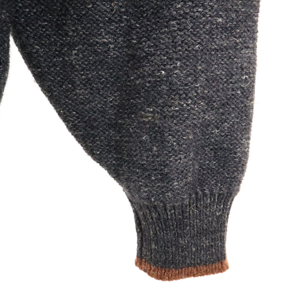 Christian Dior MONSIEUR クリスチャンディオール ムッシュ 90s 日本製 ウールブレンド オールド 長袖 セーター L チャコールグレー ニット メンズ