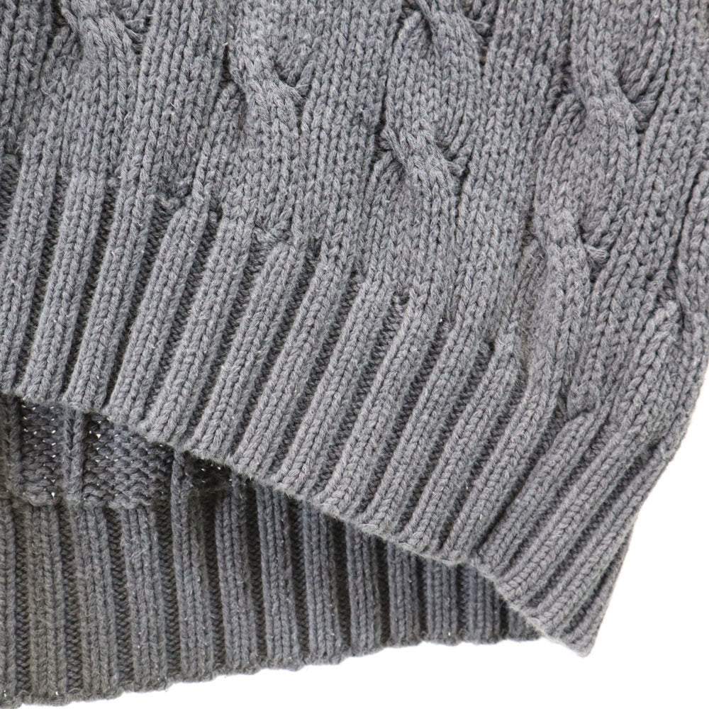 GAP ギャップ 90s オールド チルデン 長袖 Vネック セーター XL グレー ニット レディース