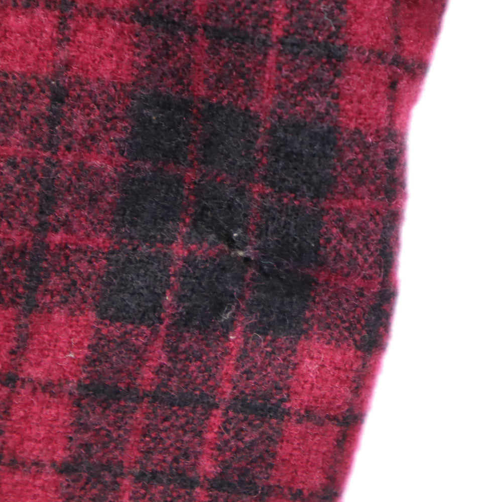 WOOLRICH ウールリッチ 50s ヴィンテージ チェック柄 長袖 シャツ 18 ワインレッド系 メンズ
