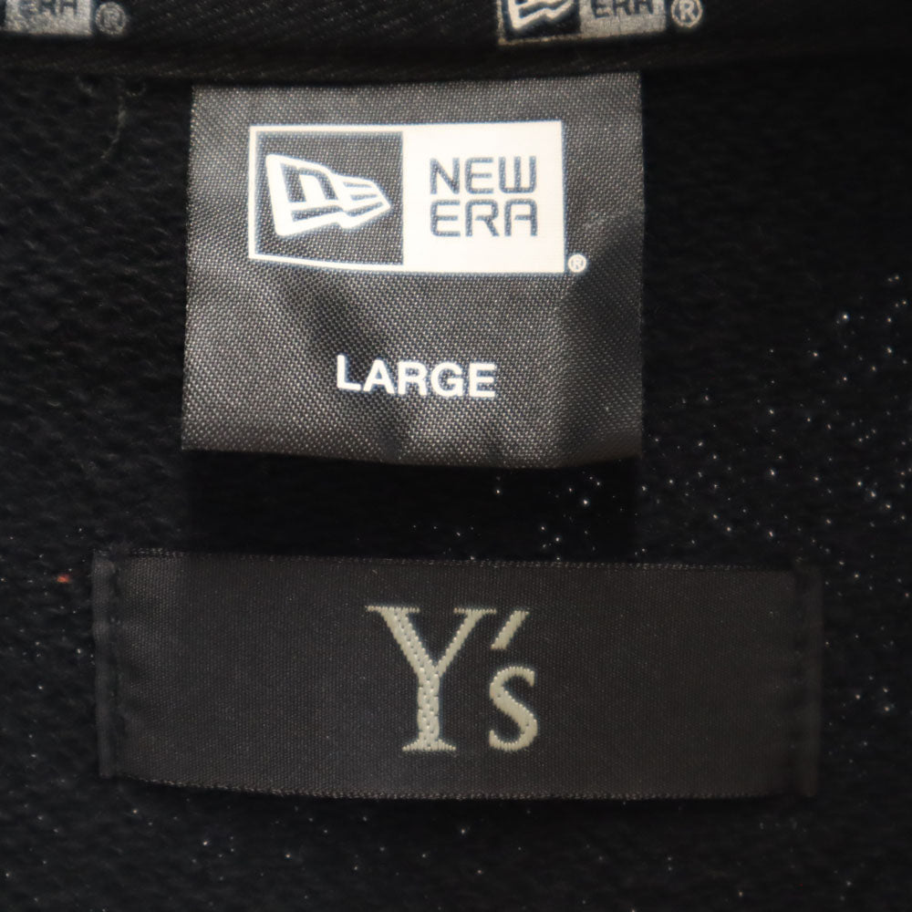 Y's ワイズ × ニューエラ コラボ 長袖 スウェットパーカー L 黒 × NEWERA プルオーバー メンズ