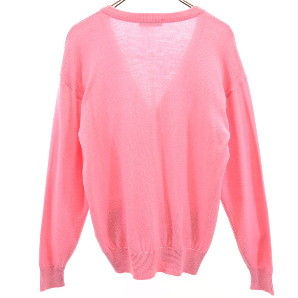 YVES SAINT LAURENT tricots イヴサンローラントリコット 90s ウール オールド 長袖 Vネック カーディガン M ピンク メンズ