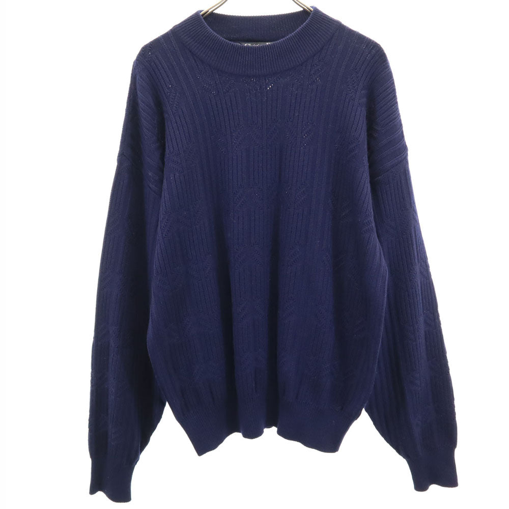 Christian Dior SPORTS クリスチャンディオールスポーツ 90s ウール オールド 長袖 セーター ネイビー ニット メンズ