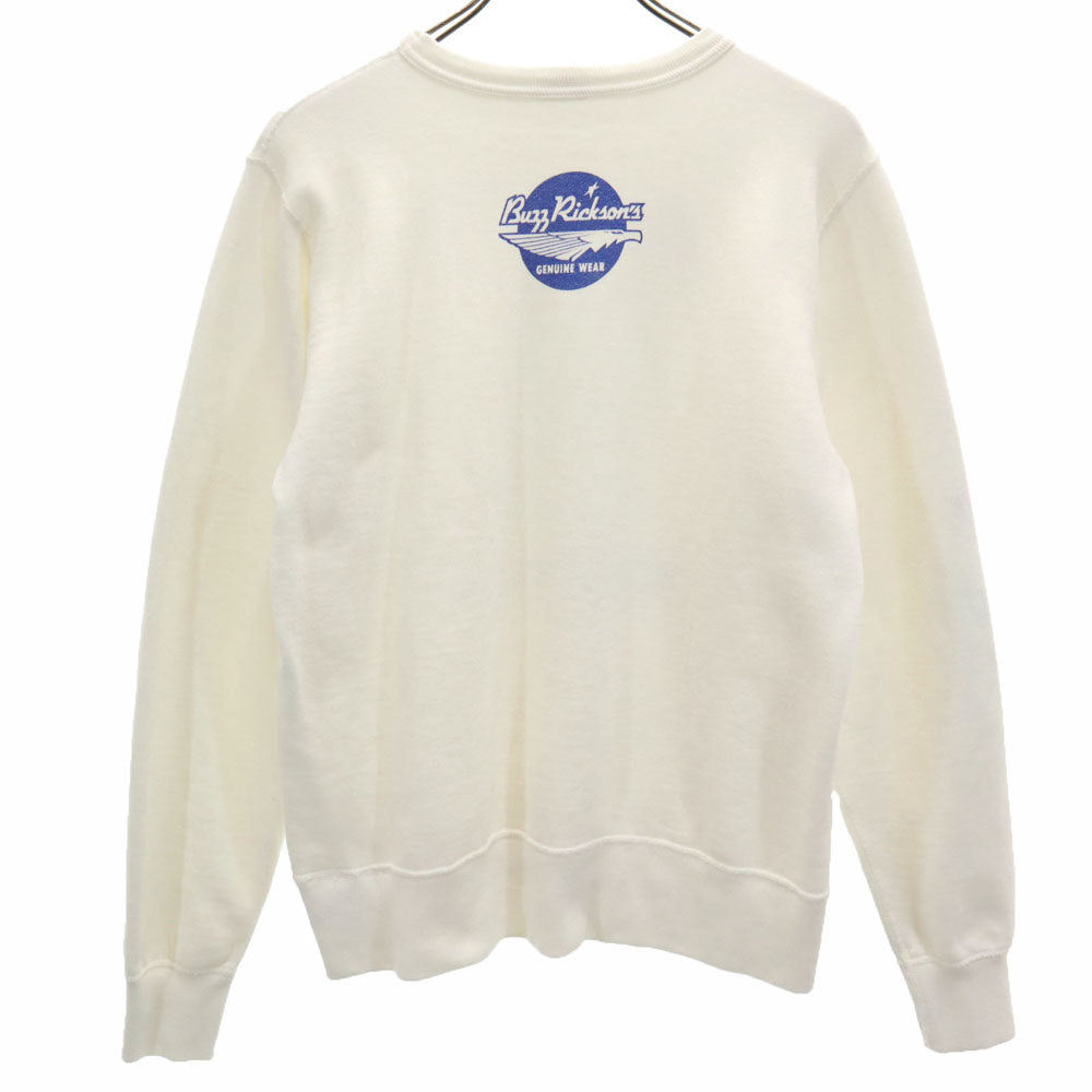 バズリクソンズ 東洋エンタープライズ ピーナッツ コラボ スヌーピー 長袖 スウェット トレーナー M ホワイト Buzz Rickson's x PEANUTS SNOOPY 裏起毛 メンズ