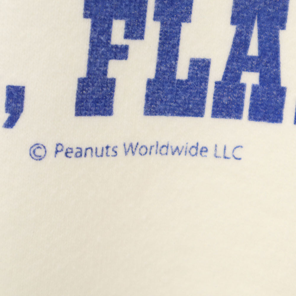 バズリクソンズ 東洋エンタープライズ ピーナッツ コラボ スヌーピー 長袖 スウェット トレーナー M ホワイト Buzz Rickson's x PEANUTS SNOOPY 裏起毛 メンズ