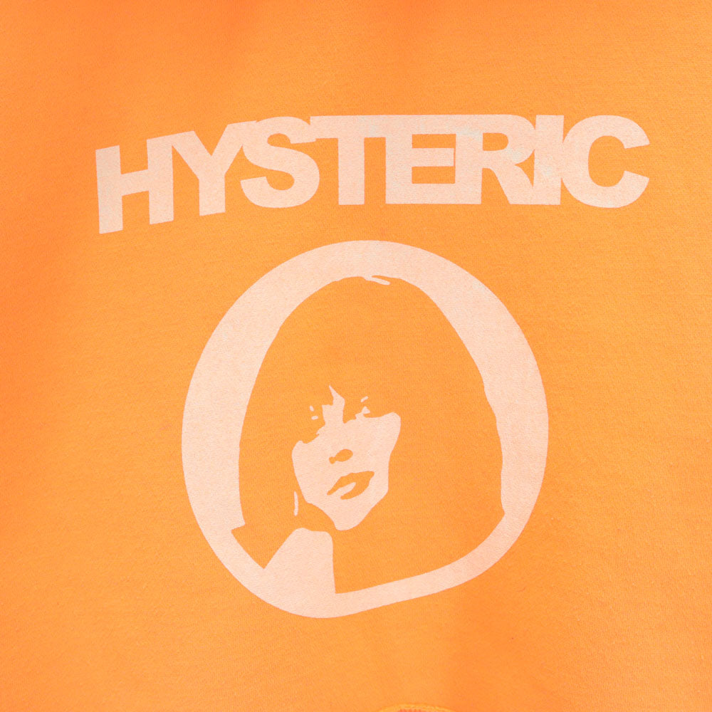 ヒステリックグラマー 長袖 スウェットパーカー M ネオンオレンジ HYSTERIC GLAMOUR 裏起毛 メンズ