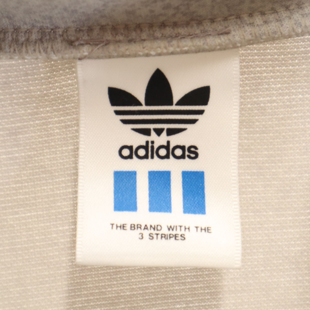 アディダス 80s 日本製 デサント製 ヴィンテージ トレフォイルロゴ トラックジャケット L-O グレー adidas メンズ