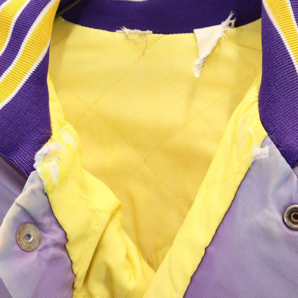 Don AllESON Athletic 70s ヴィンテージ コーチジャケット スタジャン ライトパープル ベースボールジャケット 裏キルティング メンズ