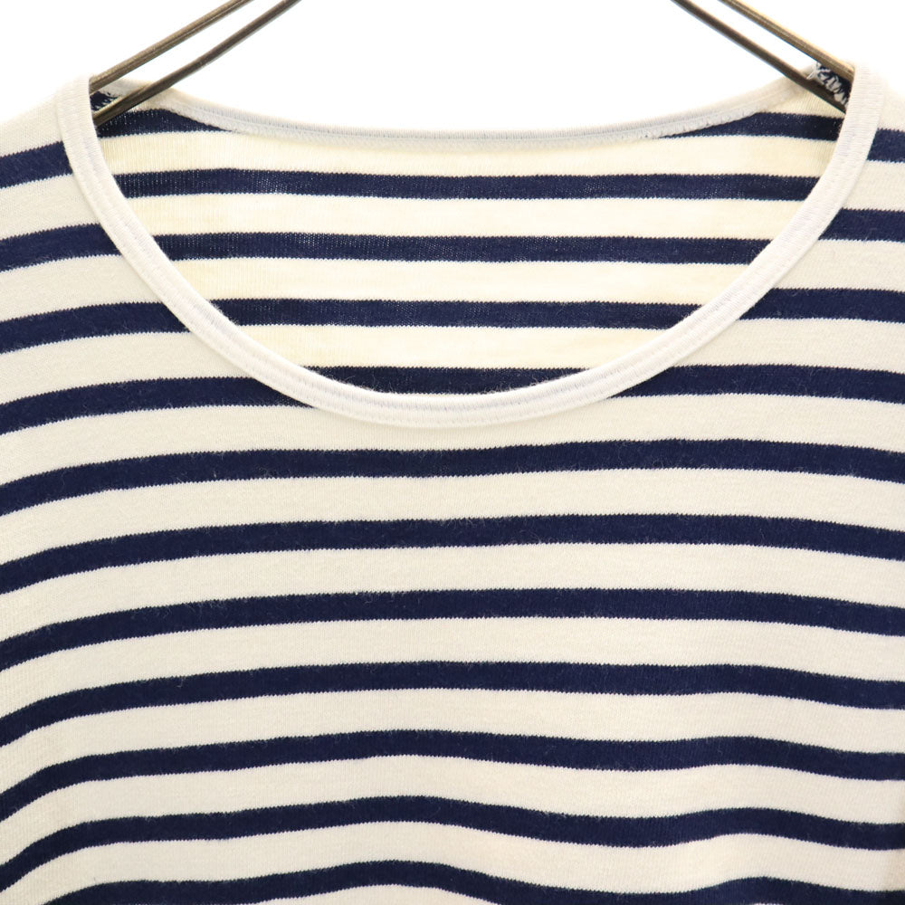 S'YTE サイト ボーダー柄 長袖 Tシャツ L ホワイト ヨウジヤマモト カットソー ロンT メンズ