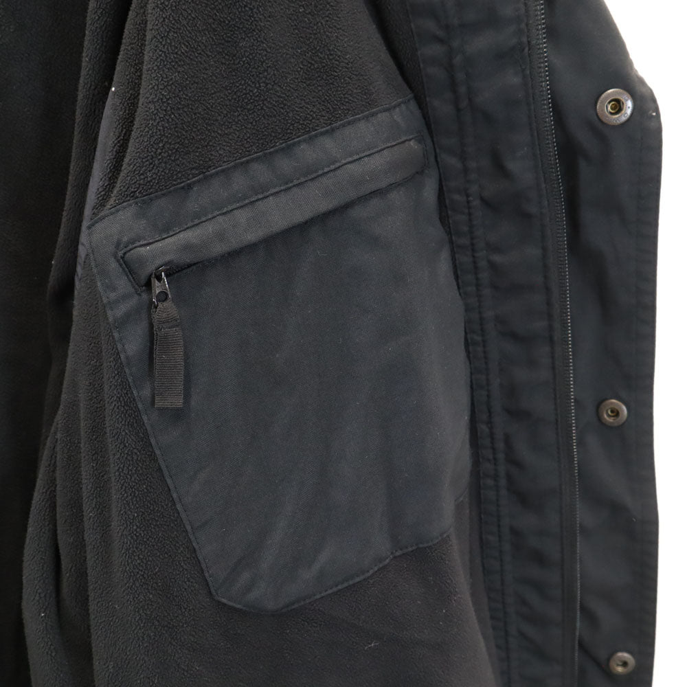 フレッドペリー ナイロンジャケット M ブラック FRED PERRY SPORTS WEAR 裏フリース メンズ