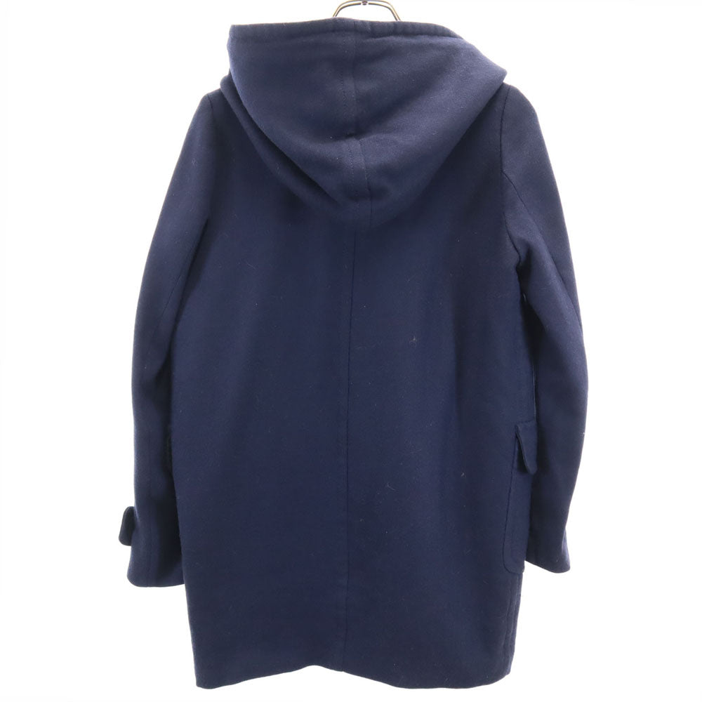 SEE BY CHLOE シーバイクロエ ウールブレンド フーデッド ピーコート 38 ネイビー レディース