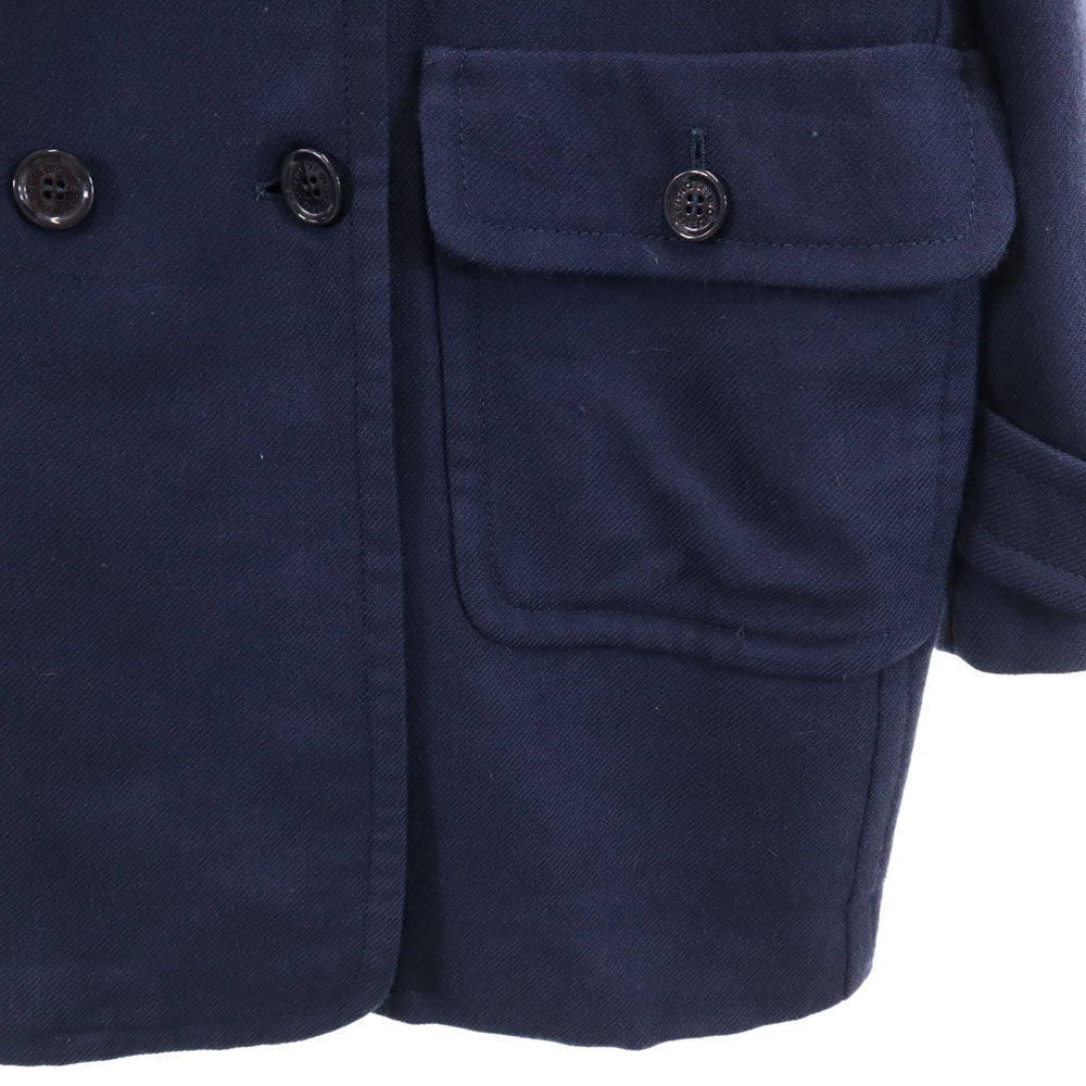 SEE BY CHLOE シーバイクロエ ウールブレンド フーデッド ピーコート 38 ネイビー レディース