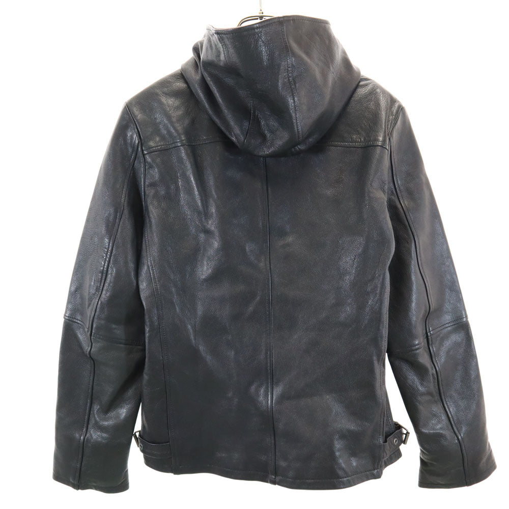 ハルフ ゴート レザージャケット L ブラック Haruf パーカー メンズ