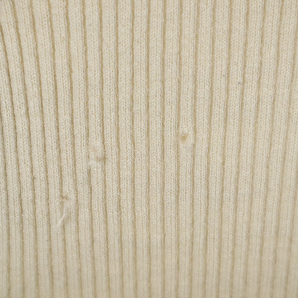 VINTAGE ヴィンテージ 80s 90s イタリア製 長袖 タートルネック セーター 4 ベージュ リブニット レディース