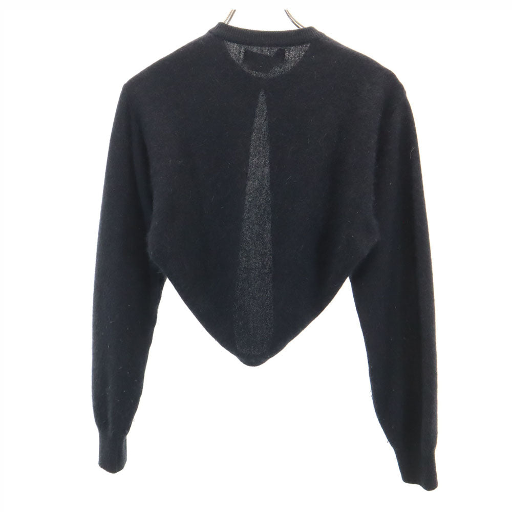 トリココムデギャルソン 1989年 80s 日本製 アンゴラブレンド オールド 長袖 ショート丈 ニット ボレロ ブラック tricot COMME des GARCONS カーディガン レディース