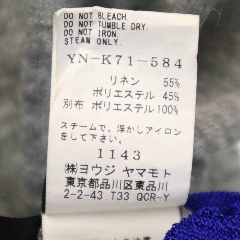 ワイズ 日本製 リネンブレンド 長袖 ニット 2 グレー Y's ヨウジヤマモト セーター 薄手 レディース