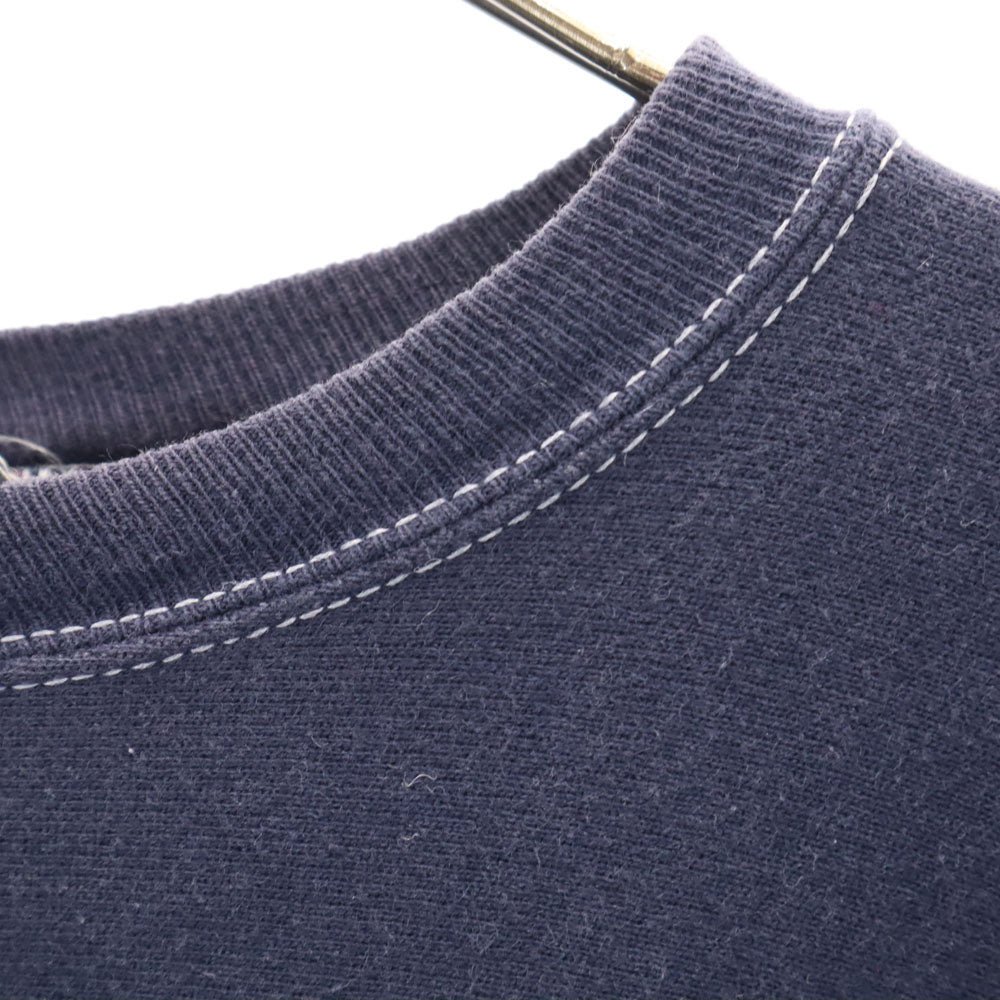 Champion チャンピオン 90s メキシコ製 刺繍タグ オールド 目無し 長袖 リバースウィーブ スウェット トレーナー L ネイビー 裏起毛 メンズ