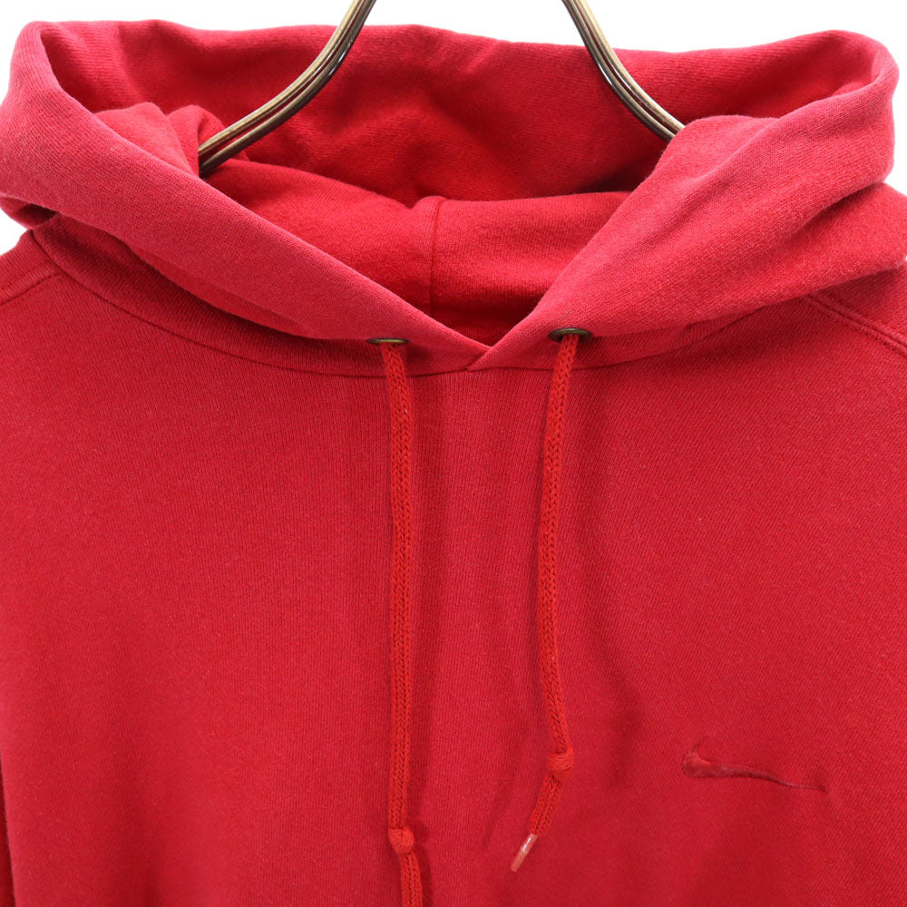ナイキ 90s USA製 オールド 長袖 スウェットパーカー M レッド NIKE 裏起毛 メンズ