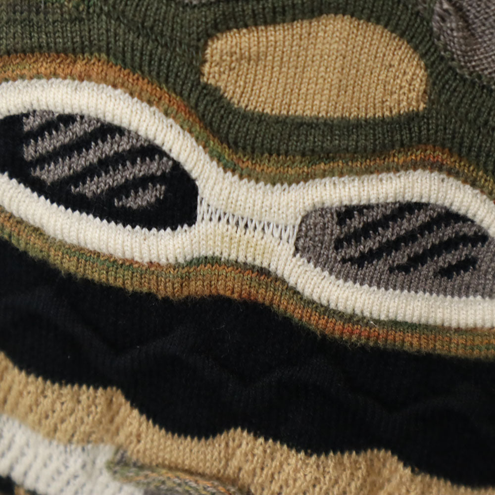 tundra ツンドラ 90s カナダ製 オールド 長袖 3D ニット XL ベージュ 他 セーター メンズ