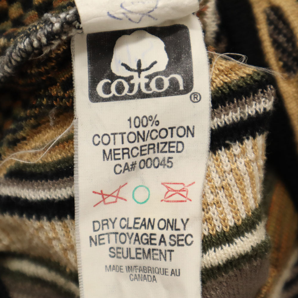 tundra ツンドラ 90s カナダ製 オールド 長袖 3D ニット XL ベージュ 他 セーター メンズ