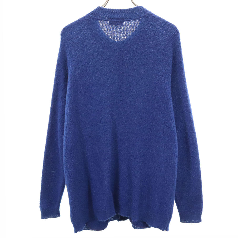 Auon Knit 70s 80s ヴィンテージ 長袖 ニットカーディガン 青紺 レディース