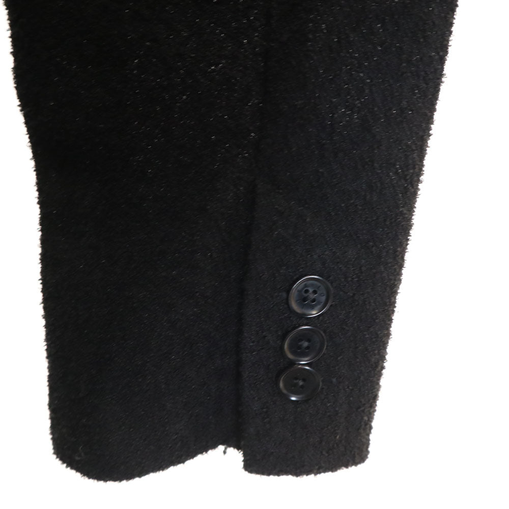 LOVELESS ラブレス テーラードジャケット 上下 セットアップ 2 ブラック パイル地 ジョガーパンツ メンズ