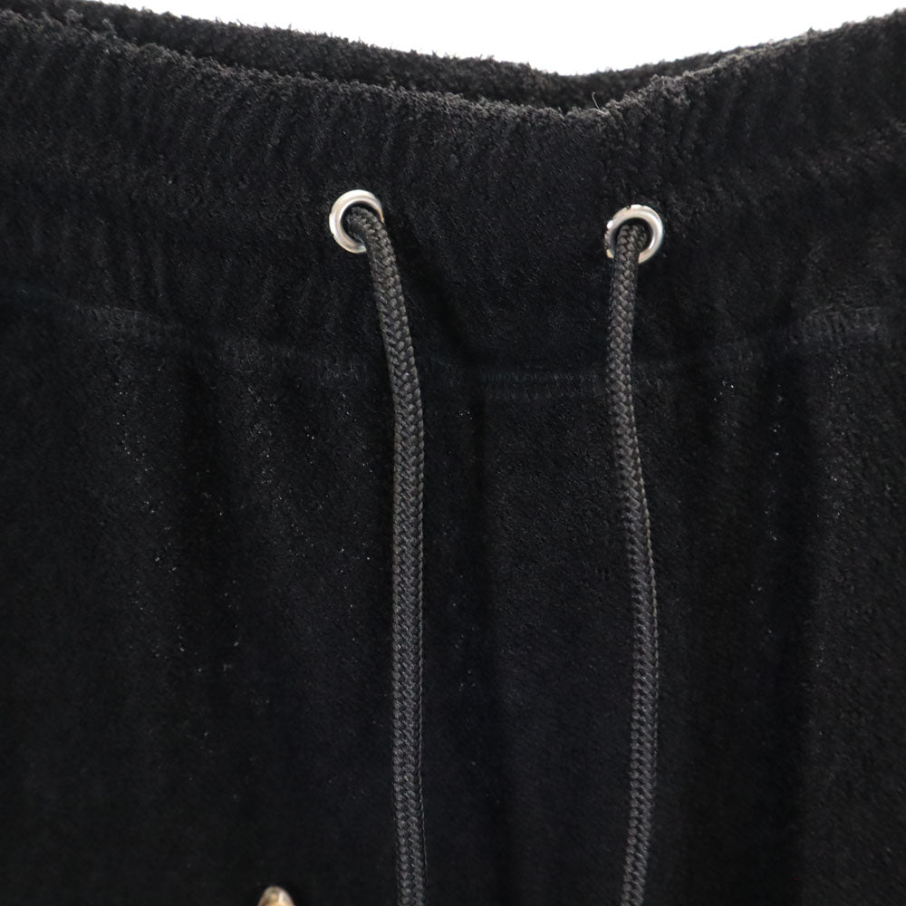 LOVELESS ラブレス テーラードジャケット 上下 セットアップ 2 ブラック パイル地 ジョガーパンツ メンズ