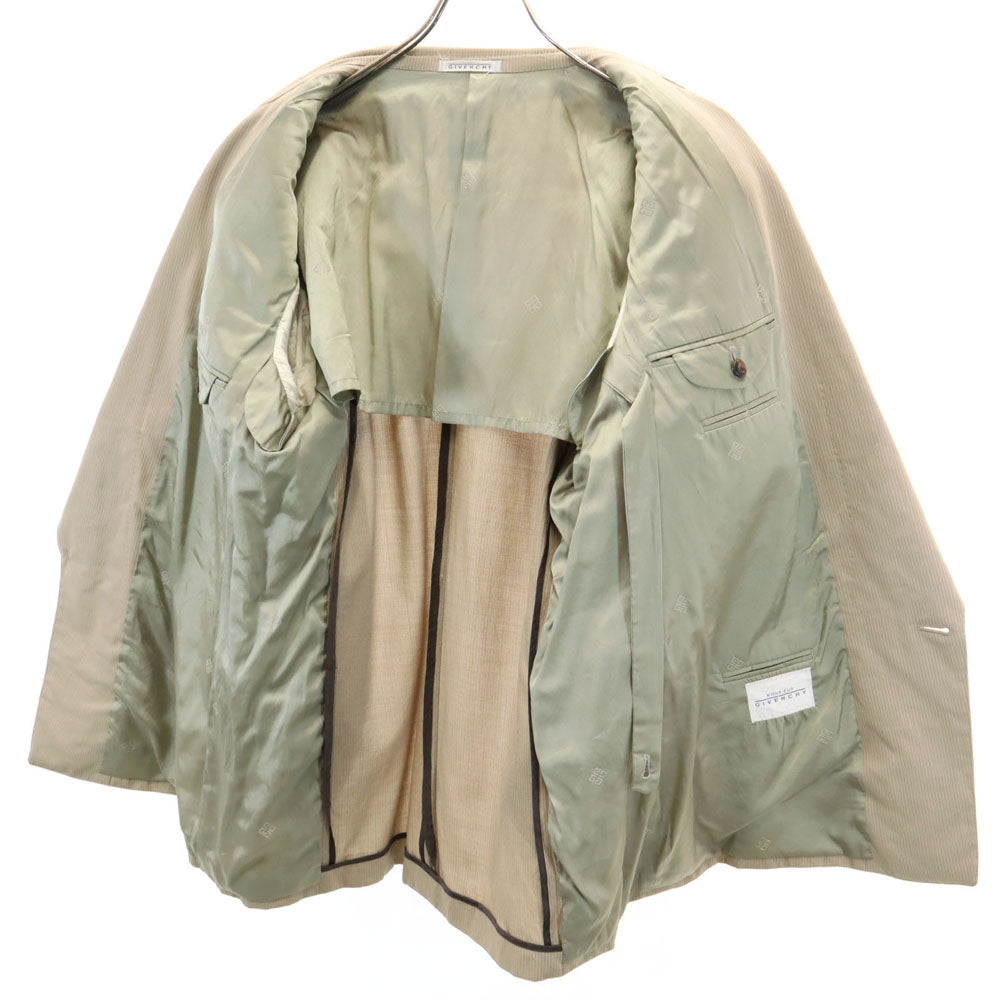 GIVENCHY ジバンシィ 90s オールド ストライプ柄 スーツ 上下 セットアップ ベージュ系 メンズ
