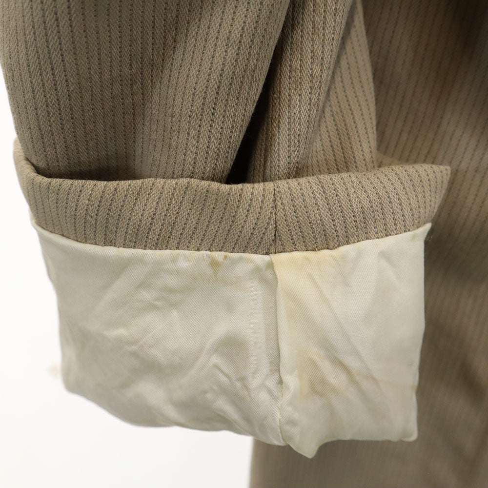 GIVENCHY ジバンシィ 90s オールド ストライプ柄 スーツ 上下 セットアップ ベージュ系 メンズ