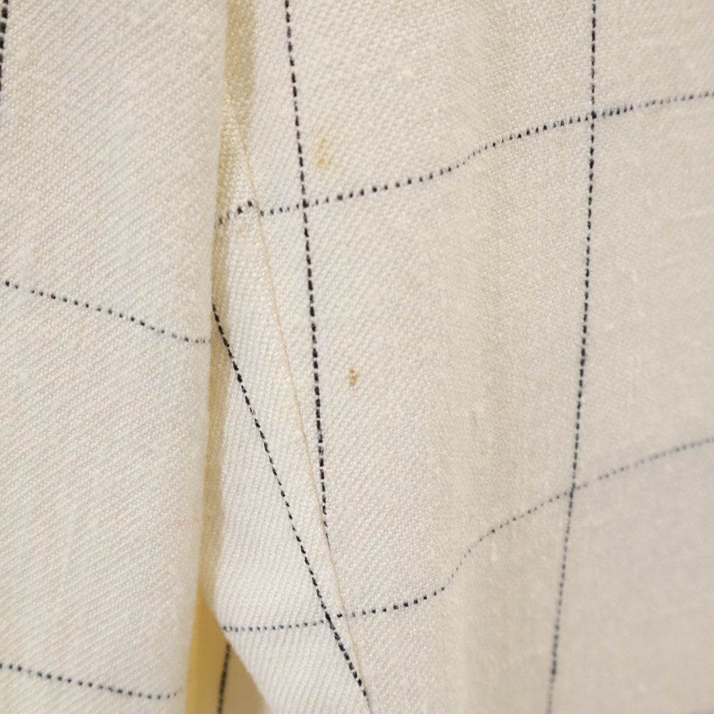 YVES SAINT LAURENT イヴサンローラン 90s USA製 オールド ウィンドウペン チェック柄 テーラードジャケット 36S ホワイト ブレザー メンズ