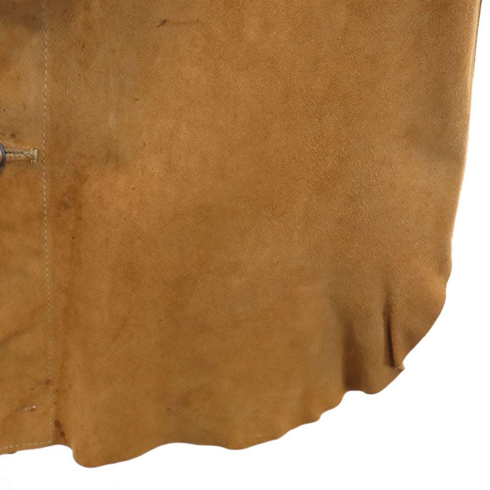 VINTAGE ヴィンテージ 70s 長袖 スエードレザー シャツ ブラウン ヌバック メンズ