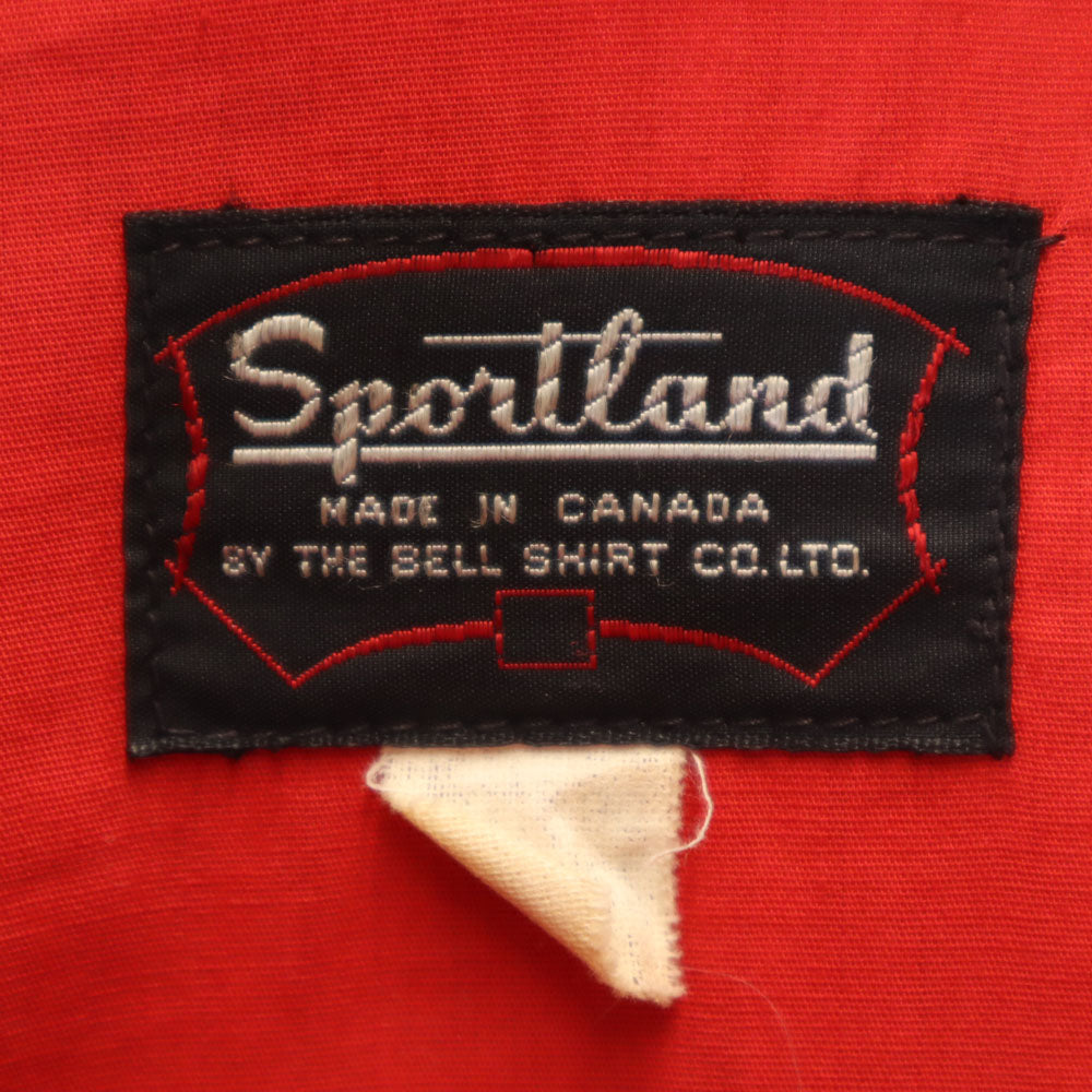 sportland 50s 60s ヴィンテージ ギンガムチェック柄 ジップジャケット 赤系 メンズ